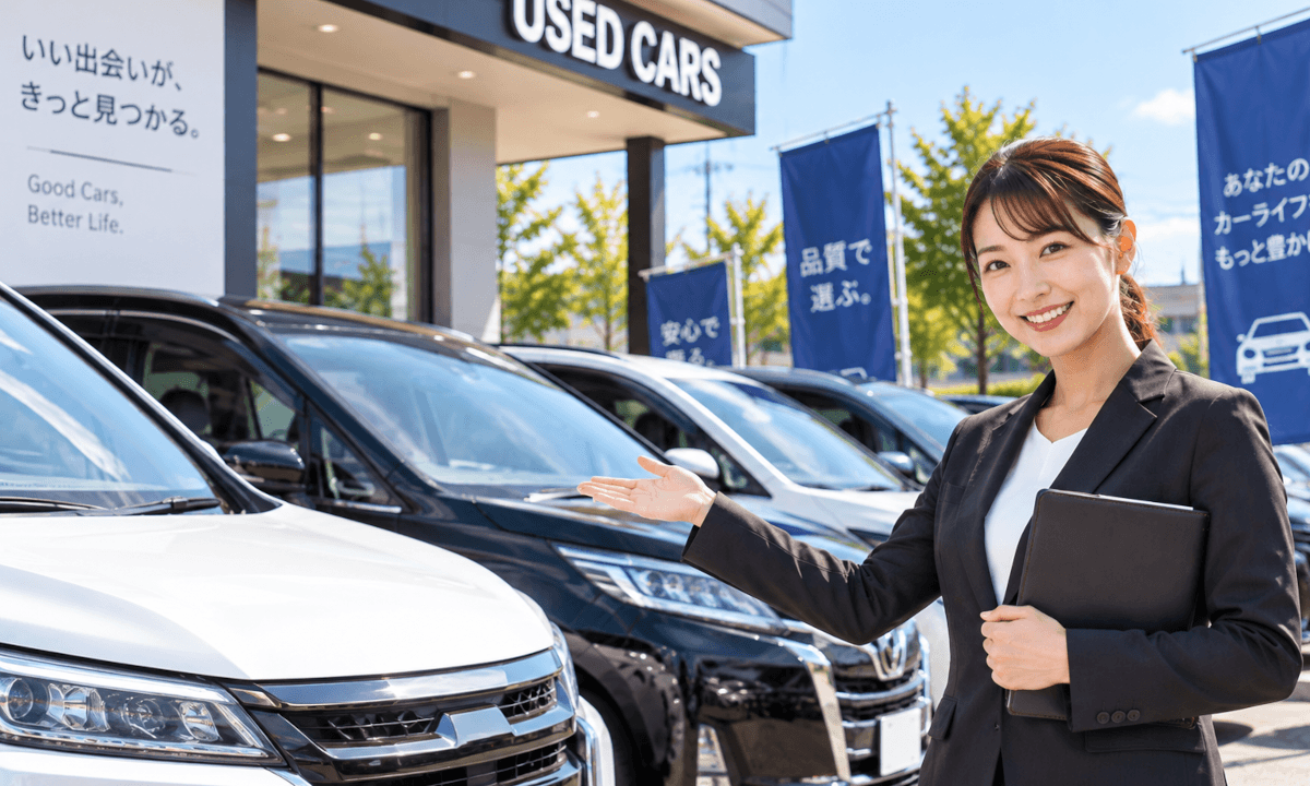 中古車販売事業の仮イメージ